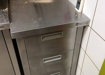 Stół z 2 szufladami nierdzewny 450x700x850mm.