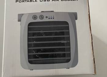 Mini klimatyzer USB / przenośny air cooler – nowy, na biurko