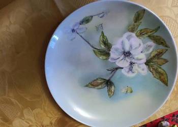 Duży talerz kolekcjonerski do powieszenia porcelana sygnowan Duży talerz kolekcjonerski do powieszenia porcelana sygnowan