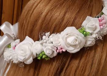 Wianek komunijny biały