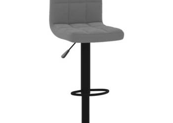 Stołki barowe 2 szt. ciemnoszare obite aksamitem WM-334306