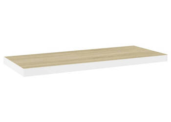 Półki ścienne 4 szt. dębowo-białe 80x235x38 cm MDF WM-326581