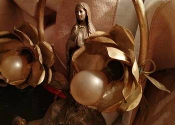 Lampka z Matką Boską antyk