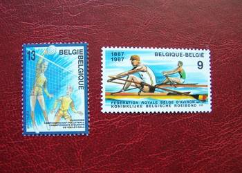 Belgia 1987 MNH Mi. 2311/12 Sport Siatkówka Wioślarstwo