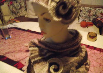 EFEKTOWNY SZAL I CZAPKA - AUTORSKIE FREEFORM CROCHET