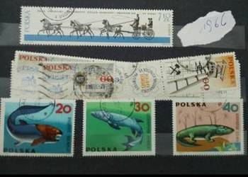Znaczki 1966 polskie kasowane