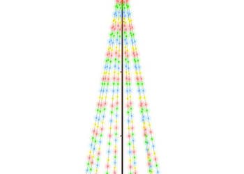 Choinka z kołkiem gruntowym 310 kolorowych LED 300 cm WM-343556