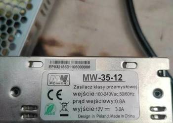 Mean Well MW-35-12 35W 12V 3A – używany, sprawny