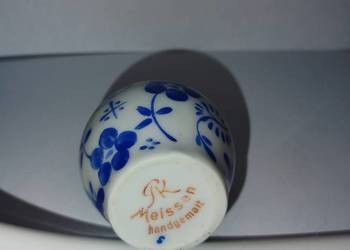 Miśnia porcelana - wazonik/solniczka