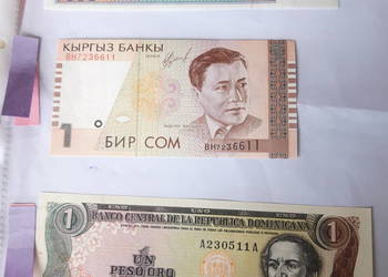 Banknot kolekcjonerski Dominikana, Kirgistan, Birma