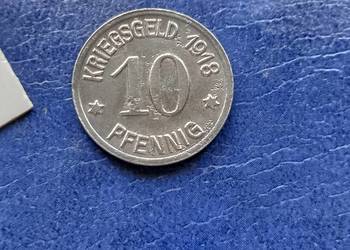 Stare monety 10 fenig 1918 Kolblencja Niemcy