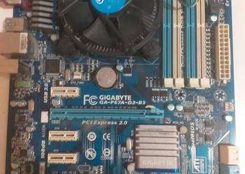 Płyta główna Gigabyte GA-P67A-D3-B3 z procesorem i3 - 2100 3.1GHz 3MB
