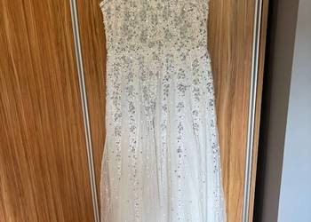 Suknia ślubna bez rękawów z cekinami Lade & Beads  XL