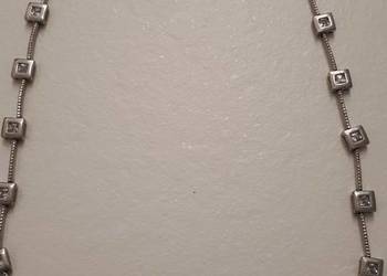 naszyjnik srebrny kryształki Yes