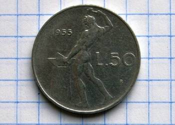 50 LIRÓW 1955 ROK - WŁOCHY