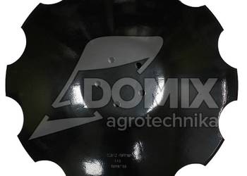 Talerz uzębiony 610x6mm 5-otw proste pod piaste
