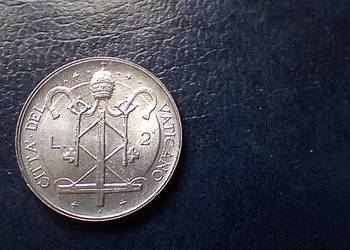 Stare monety 2 lir 1967 Watykan