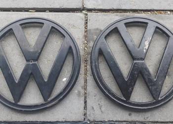 Oryginalny Znaczek emblemat Logo Volkswagen T2a ogórek bulik 25 cm