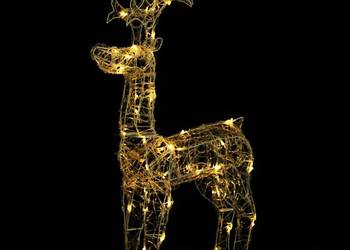 vidaXL Świąteczna dekoracja, renifer, 90 diod LED, 60x16x100 cm(SKU:329777)