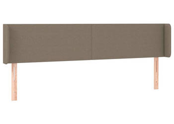 Zagłówek do łóżka z LED taupe 163x16x78/88 cm tkanina WM-3122966