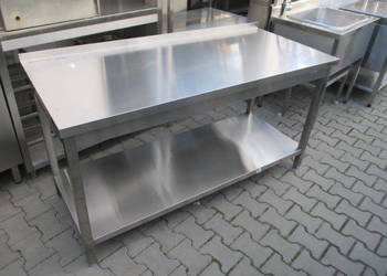 STÓŁ GASTRONOMICZNY Z PÓŁKĄ 160/70/85 NOWY