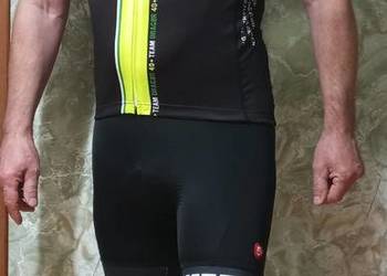 Strój rowerowy kolarski męski Marcello Bergamo koszulka spodenki S, XL