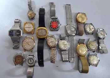 Zestaw 17 zegarków vintage – okazja dla kolekcjonerów i miłośników klasyki!
