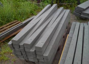 Słupy betonowe do montażu siatki, słupki betonowe zbrojone