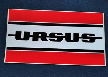 Ursus naklejka z napisem "URSUS"