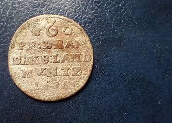 Stare monety 6 fenig Niemcy SREBRO do identyfikacji