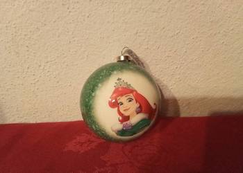 Bombka plastikowa mała syrenka Arielka. Disney. Vintage