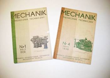 MECHANIK Miesięcznik Techniczny 1938 rok