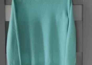 Kaszmirowy turkusowy sweterek rozmiar L Nowy