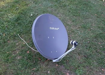 Antena Satelitarna DUR-line Konwerter Single LNB Ultra Grafitowa Czasza TV