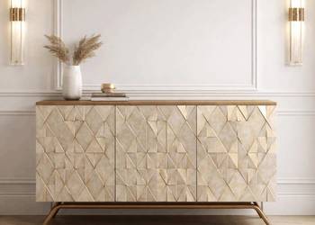 Złota komoda Indigo 150x40x86