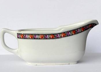 Przedwojenna sosjerka porcelanowa z motywem róż Śląsk numerowana 1920r