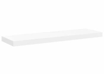 vidaXL Półka ścienna, biała, 80x23,5x3,8 cm, MDF(SKU:323814)