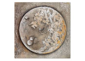 Moonrise, obraz do salonu, abstrakcja na płótnie księżyc