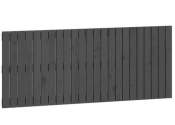 Wezgłowie łóżka szare 147x3x60 cm lite drewno sosnowe WM-824845