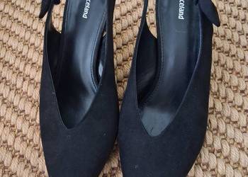 Buty na obcasie czarne nowe