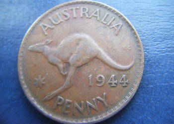 Stare monety 1 pens 1944 Australia