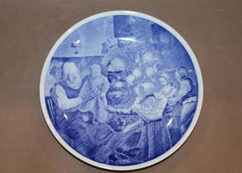Talerz kolekcjonerski ,, Święta 1987'' Gustavsberg nr 1358