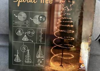Choinka spirala LED 120cm, 364 lampki kabel 5m