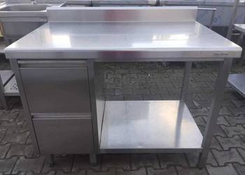 Stół z Półką i Szufladami - Dora Metal - 110/70/85 cm - S 1720.O