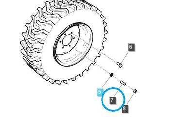 Szpilka, Śruba M12 x 1.25 x 25 / S167122527 / LS Tractor 40404844