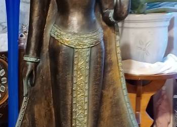 BUDDA POSTUMENT Z ŻYWICY 118 CM WYSOKI CIĘZKI MA  BRAK LEWEGO BARKU