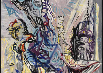 U.Danielewska - obraz współczesny 200x140cm /103/
