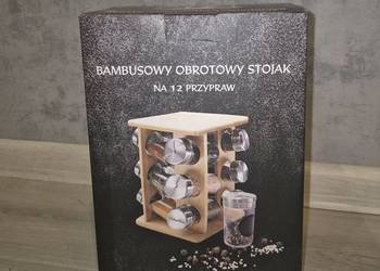 Przyprawnik obrotowy stojak na 12 przypraw Nowy