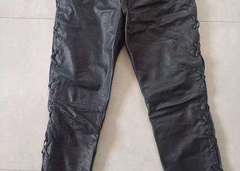 Spodnie motocyklowe męskie skóra naturalna