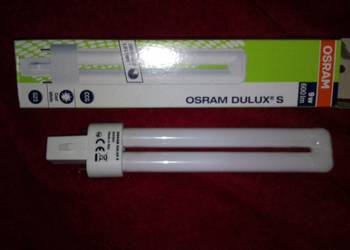 oryginalna nowa świetlówka Osram Dulux S 9W 600lm do maszyn do szycia G23